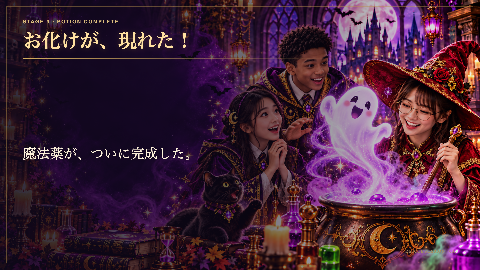 お化けが、現れた！