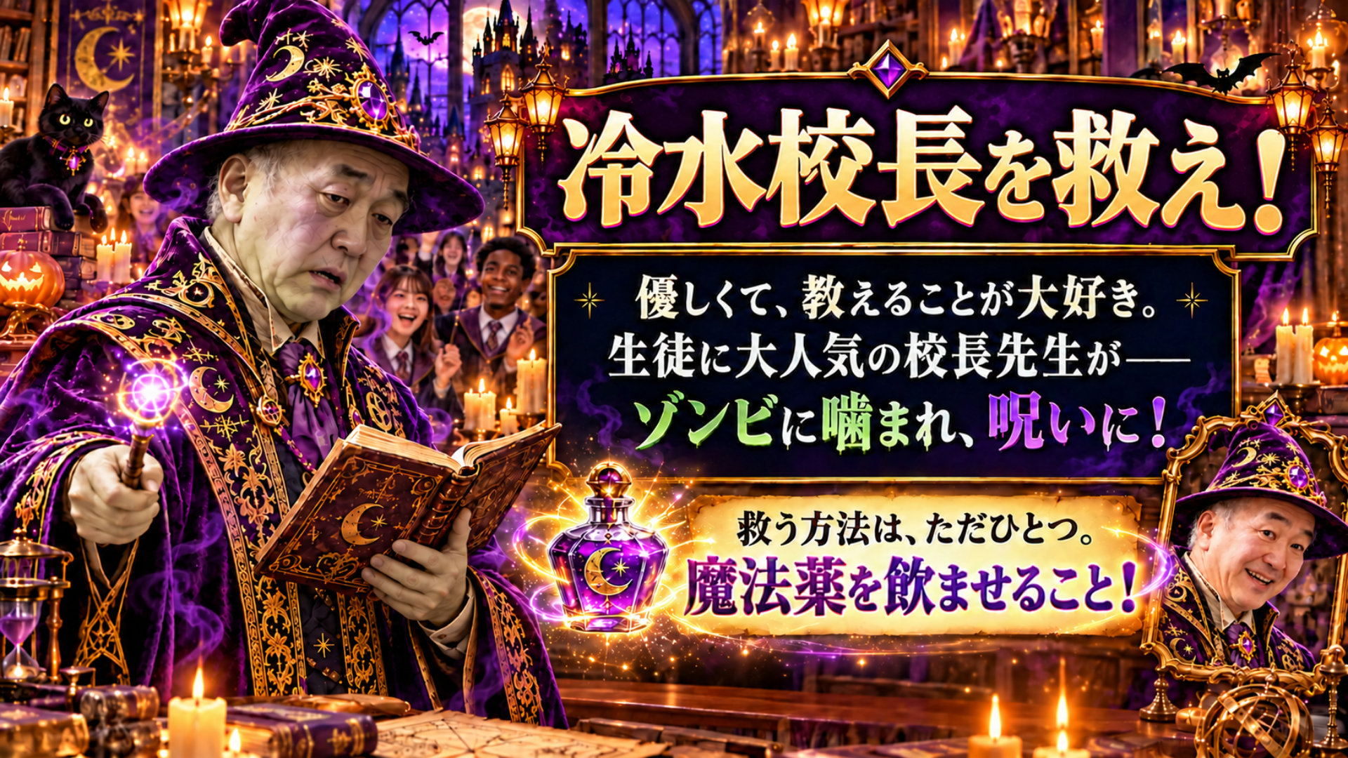冷水校長を救え！